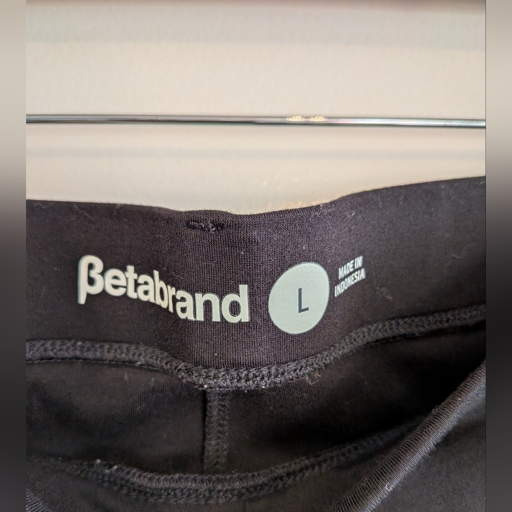 Betabrand Classic Black Dress Straight Leg Yoga Business Casual Pant Size L - Picture 9 of 14